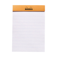 Блокнот RHODIA BASICS №11, A7, 80 г, Orange/Оранжевый