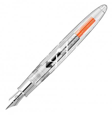 Набор SAILOR: перьевая ручка PROFIT JUNIOR GOLF, RT steel nib, Прозрачный + Чернила HARAPPA