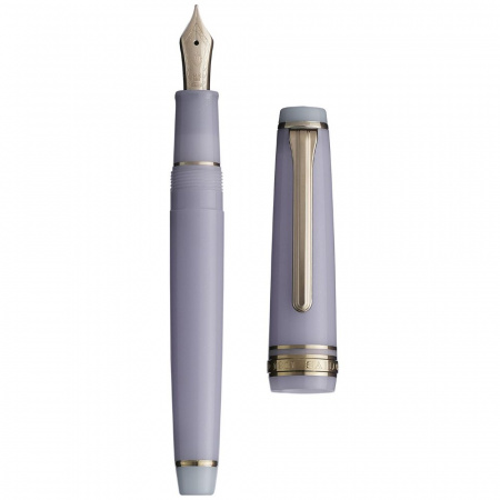 Набор SAILOR: перьевая ручка PRO GEAR SLIM JAPANESE SWEETS, Kohakuto/Светло-фиолетовый, GT 14K, + Чернила SHIKIORI, Souten