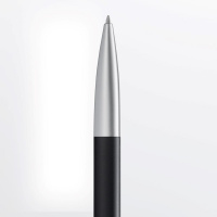 Ручка шариковая LAMY NOTO, Black silver/Черно-серебристый