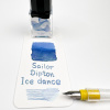 Набор SAILOR: перьевая ручка-макалка HOCORO, Calligraphy steel nib 40° + Чернила DIPTON, Ice Dance