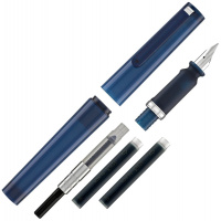 Ручка перьевая SAILOR TUZU, Steel nib, Translucent navy/Синий