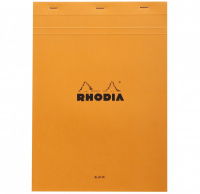 Блокнот RHODIA BASICS №18, A4, 80 г, Orange/Оранжевый, Без линовки